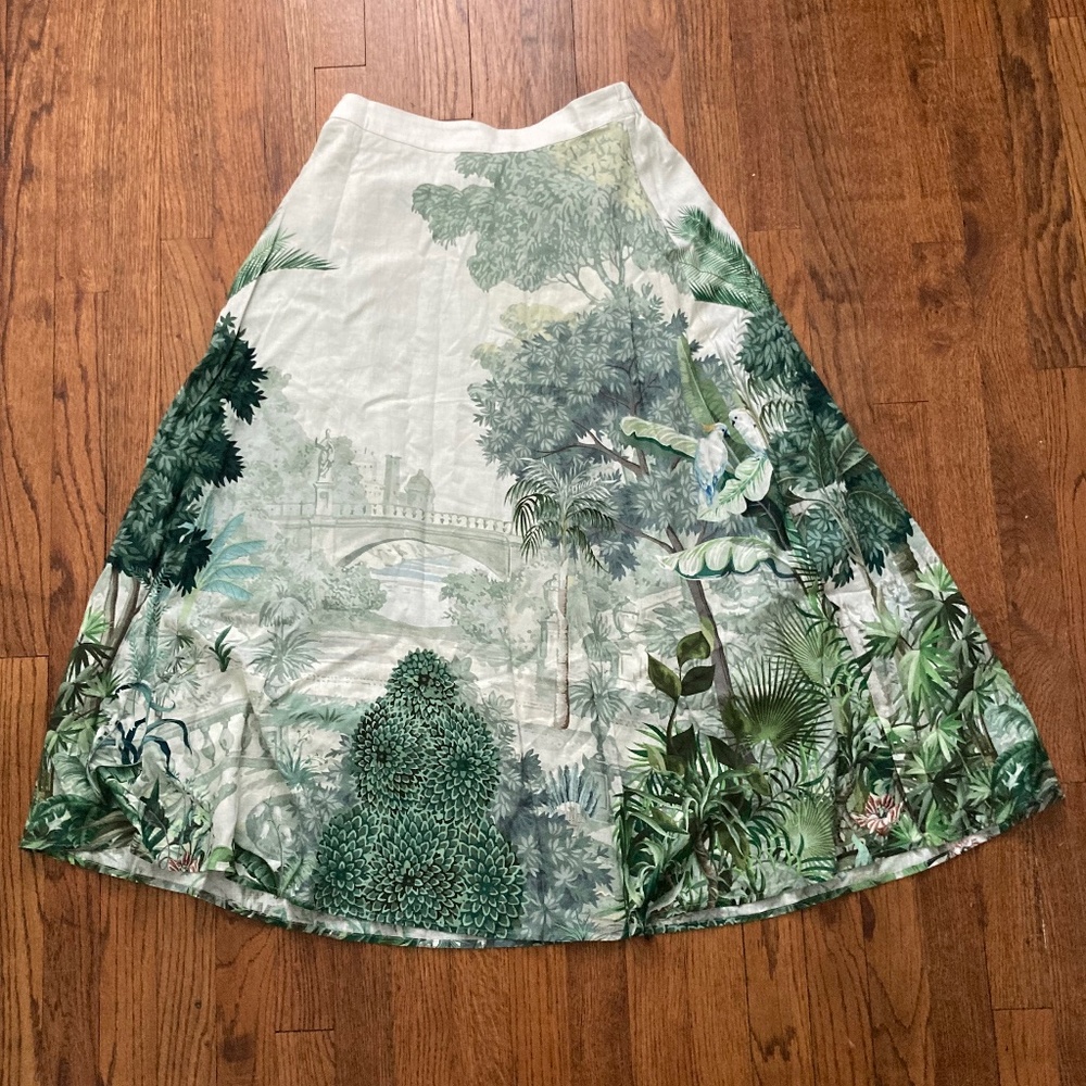 RACHEL ZOE Skirt  S  Linen blend  NWT